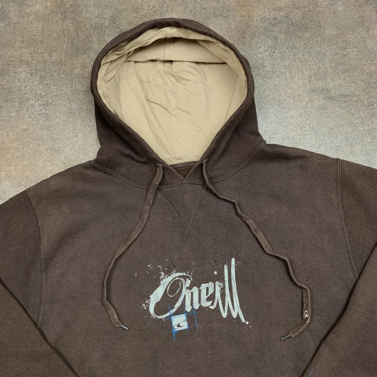 O'Neill 00s brown graphic boxy hoodie