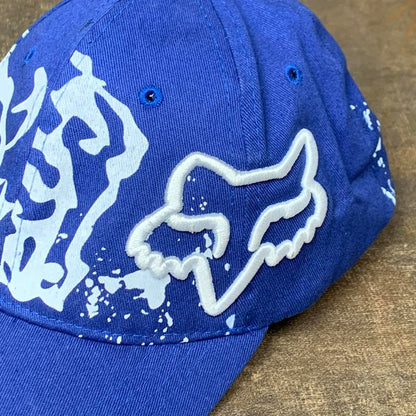 Fox Racing 00s blue white graphic cap