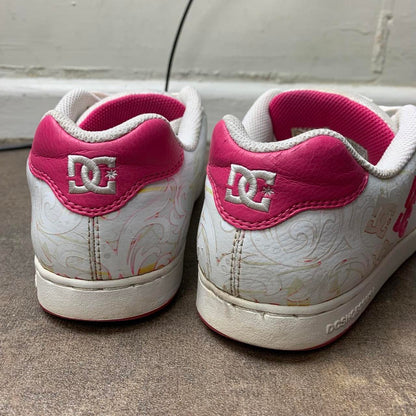 DC Shoes Pixies 00s white pink chunky trainers