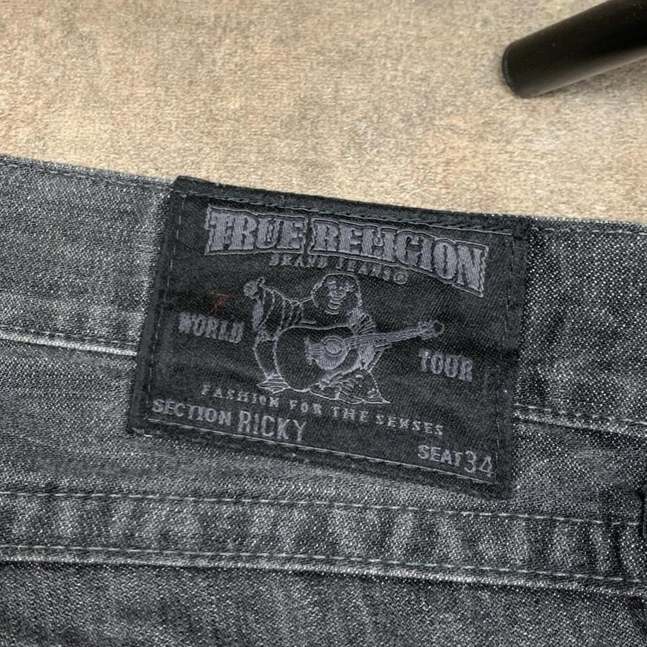 True Religion 00s black studded denim jeans