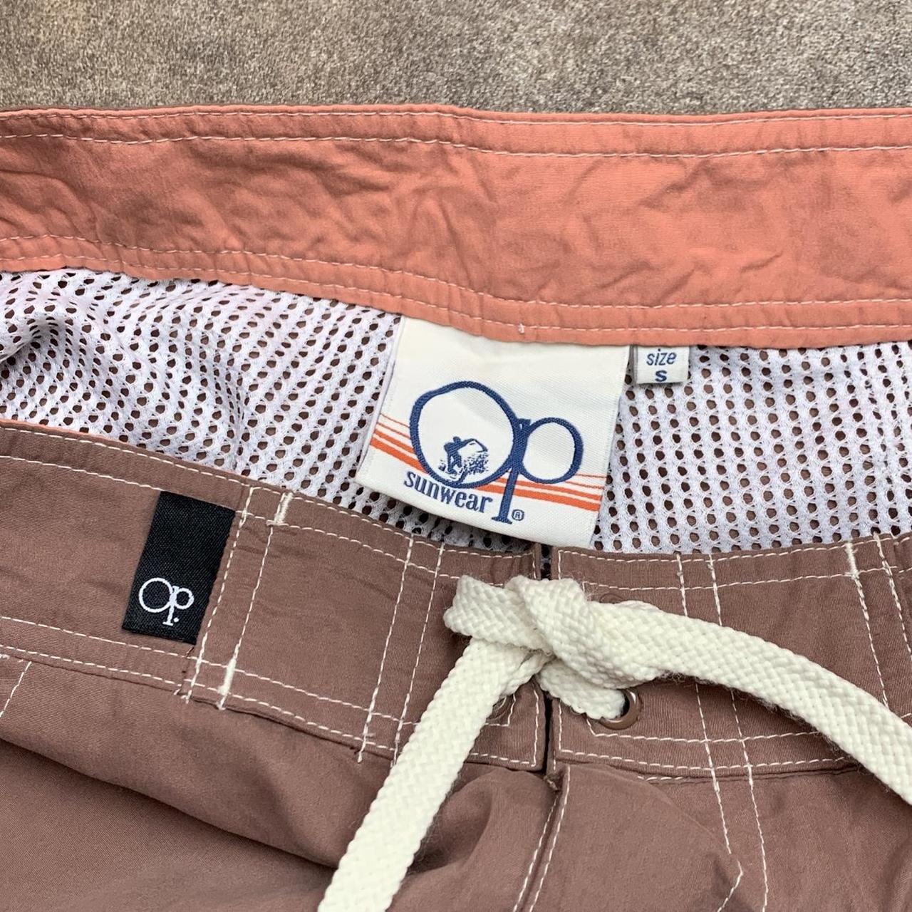 Ocean Pacific 00s brown pink baggy boardshorts