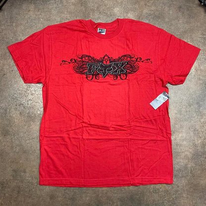 Fox Racing 00s red black graphic tee