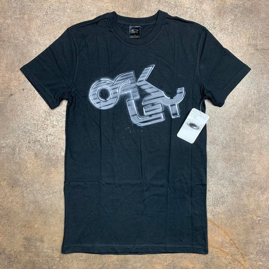 Oakley 00s graphic black grey tee