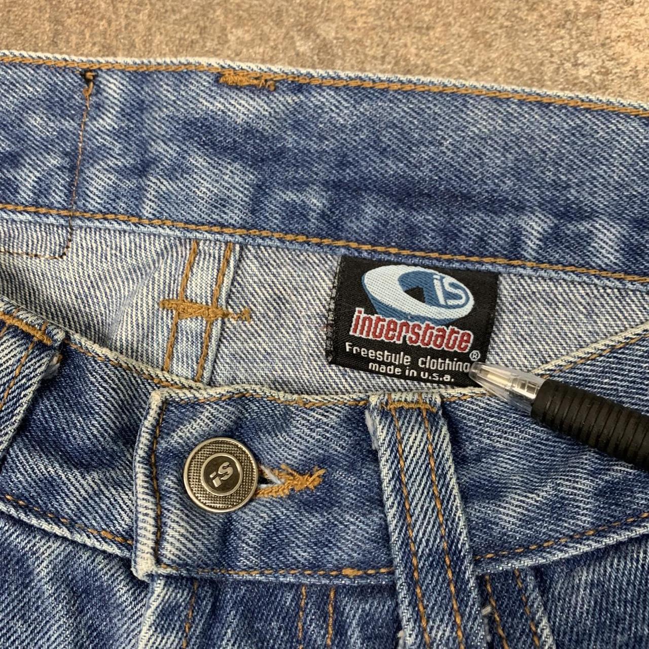 Interstate 90s baggy blue denim jeans