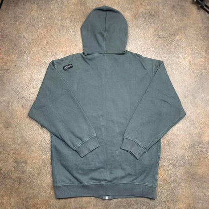 Oxbow 00s graphic baggy blue zip hoodie