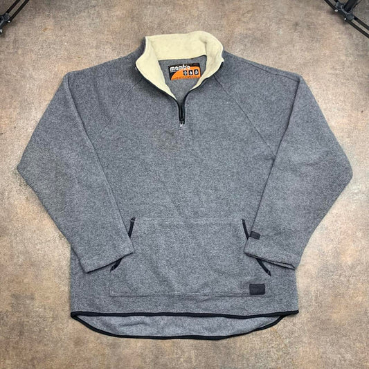 Mambo 00s grey boxy quarter zip fleece