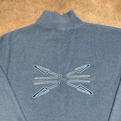 Oxbow 00s graphic blue knit sweater