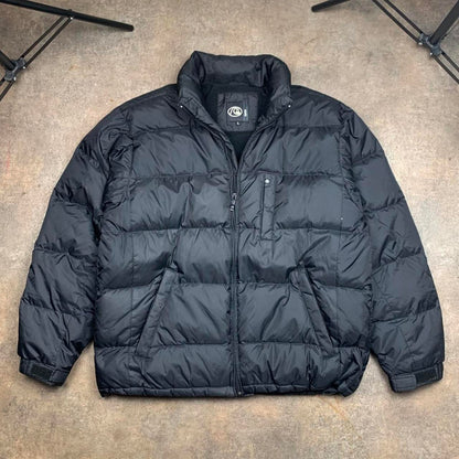 Quiksilver 90s black puffer jacket (L)