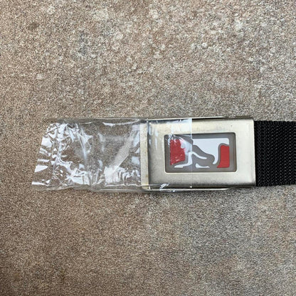 Drunknmunky 00s black webbed buckle belt