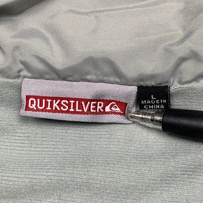 Quiksilver 90s light grey navy rain coat
