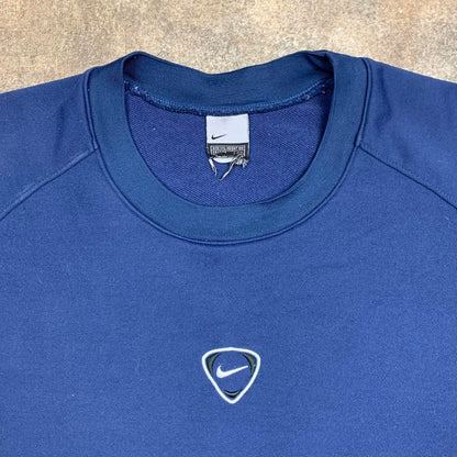 Nike 00s Shield navy white graphic sweatshirt