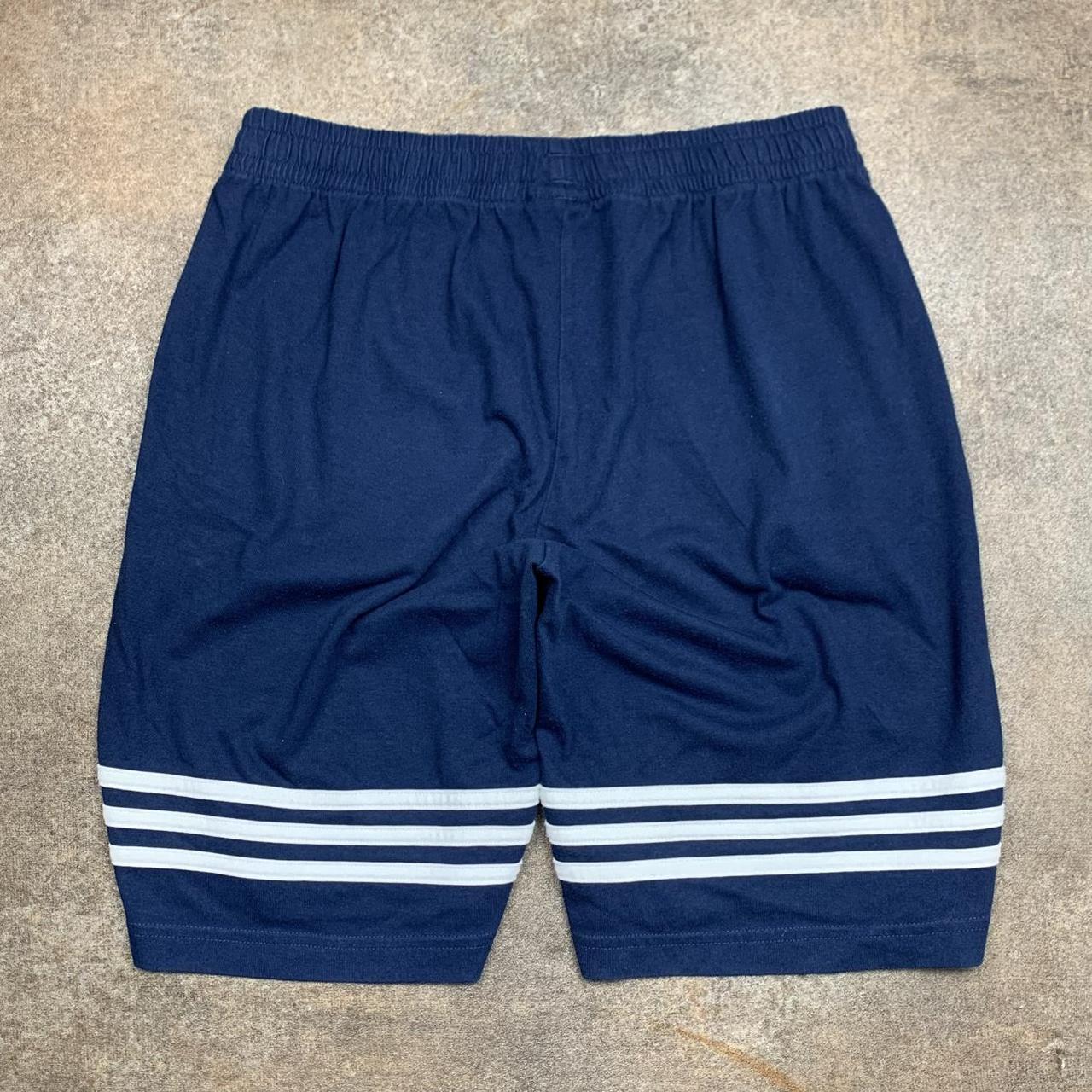 adidas 00s graphic navy white baggy shorts