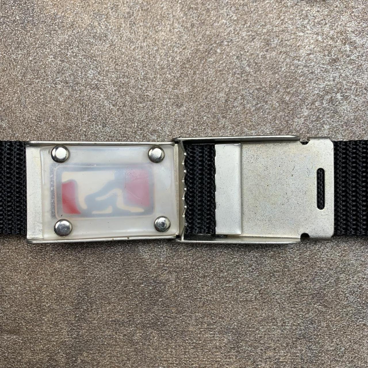 Drunknmunky 00s black webbed buckle belt