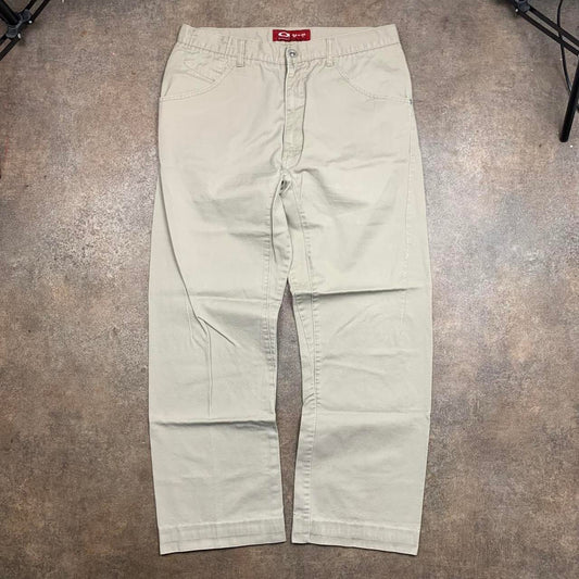 Oakley Software 00s cream beige baggy jeans