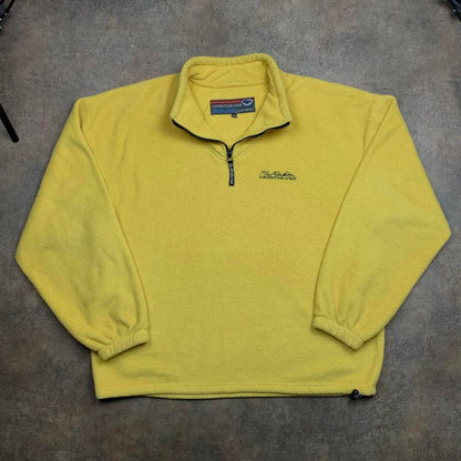 Quiksilver Polartec 90s yellow baggy fleece jumper
