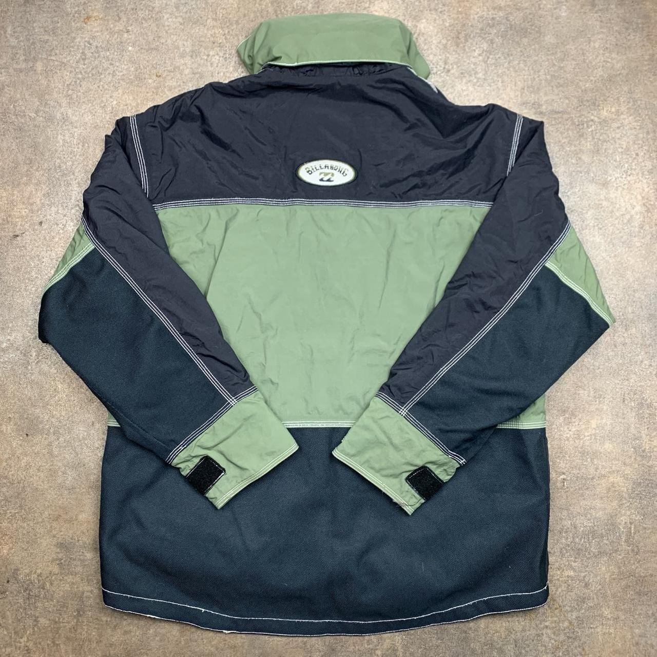 Billabong heavy weather 90s black green jacket
