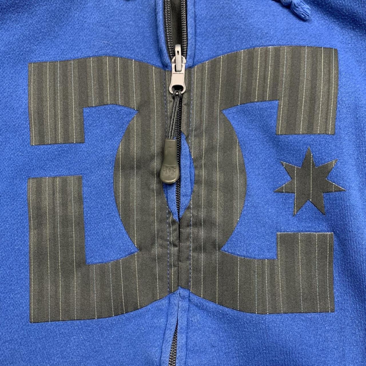 DC Shoes 00s blue grey reversible zip hoodie jacket
