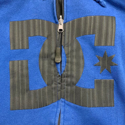DC Shoes 00s blue grey reversible zip hoodie jacket