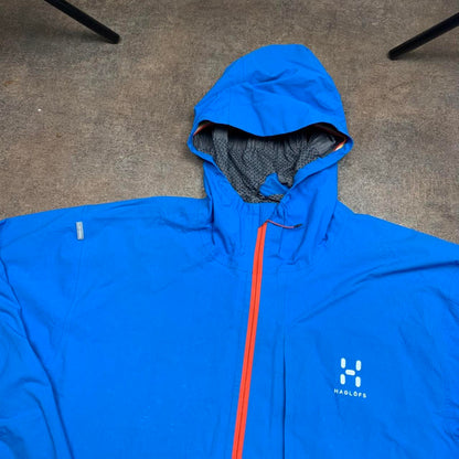 Haglöfs blue utilised lined jacket