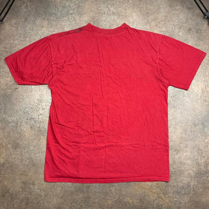 Billabong 90s red cut and sew graphic tee