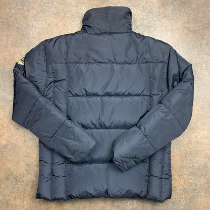Quiksilver 90s black puffer lined jacket