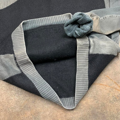 Quiksilver 00s black grey boxy sweatshirt