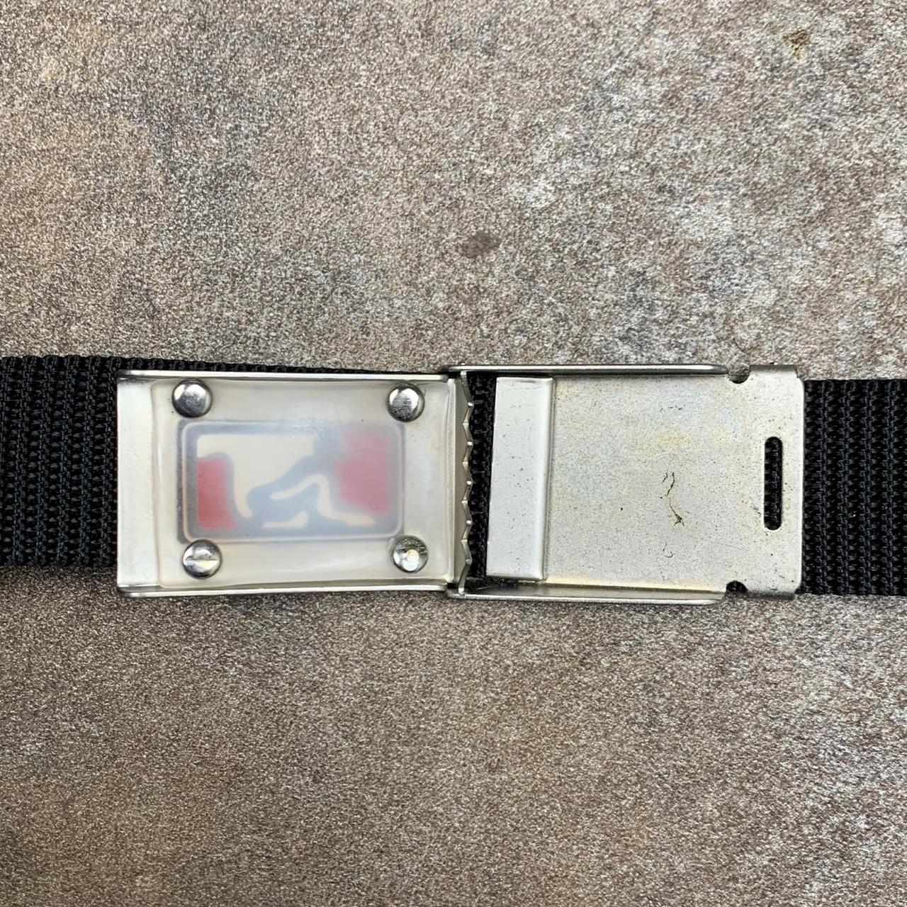 Drunknmunky 00s black webbed buckle belt