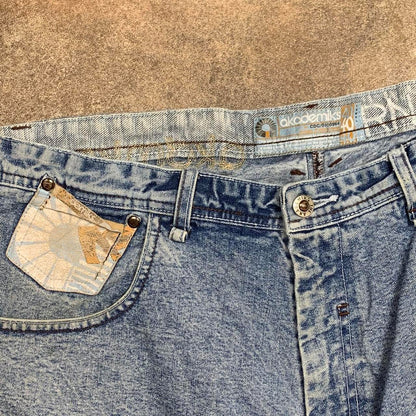 Akademiks 90s light blue baggy denim shorts