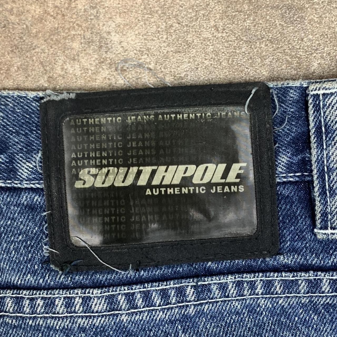 Southpole 00s graphic carpenter baggy blue denim jeans