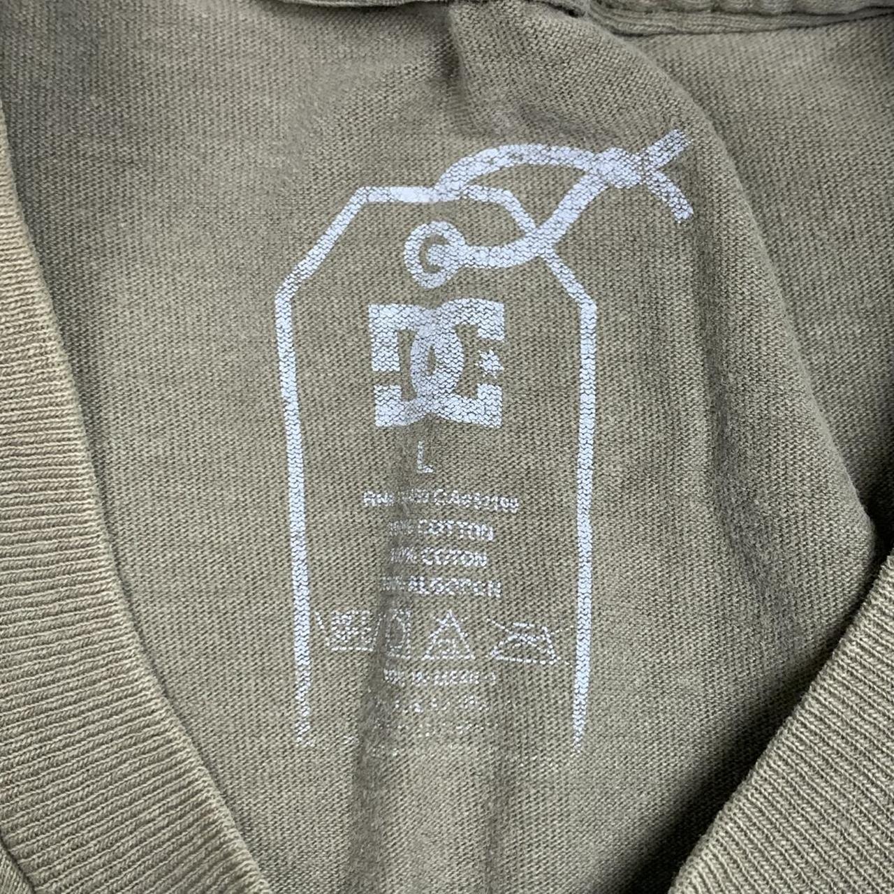 DC Shoes 00s graphic brown white tee