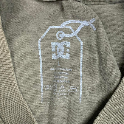 DC Shoes 00s graphic brown white tee