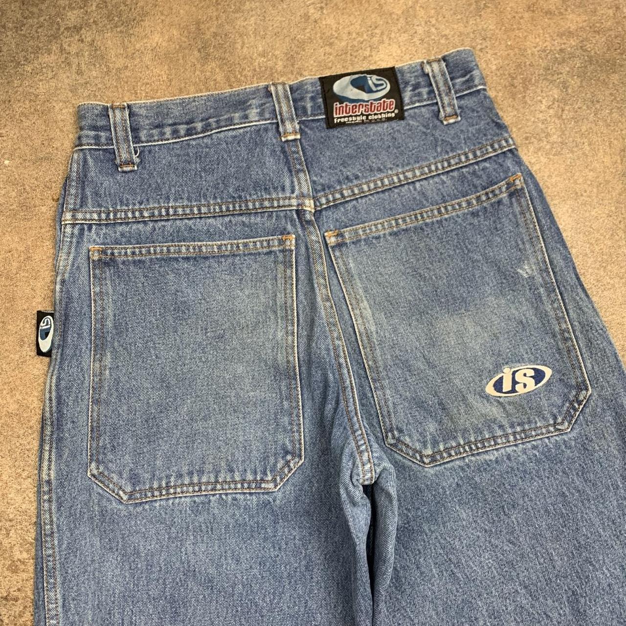 Interstate 90s baggy blue denim jeans