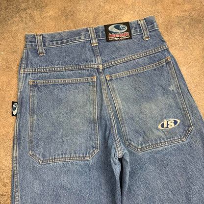 Interstate 90s baggy blue denim jeans