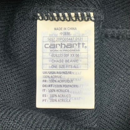 Carhartt W.I.P black logo beanie