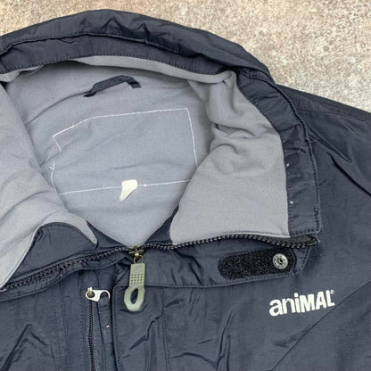 Animal 00s technical black ski jacket