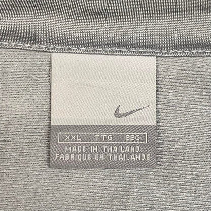 Nike 00s light grey boxy zip jumper
