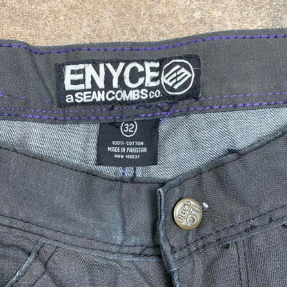 Enyce 00s graphic grey black baggy jeans