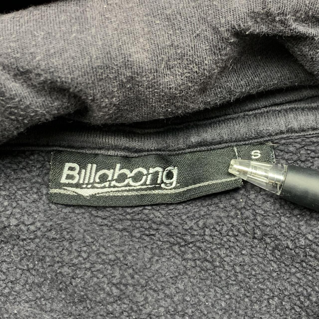 Billabong 00s navy-grey boxy graphic hoodie