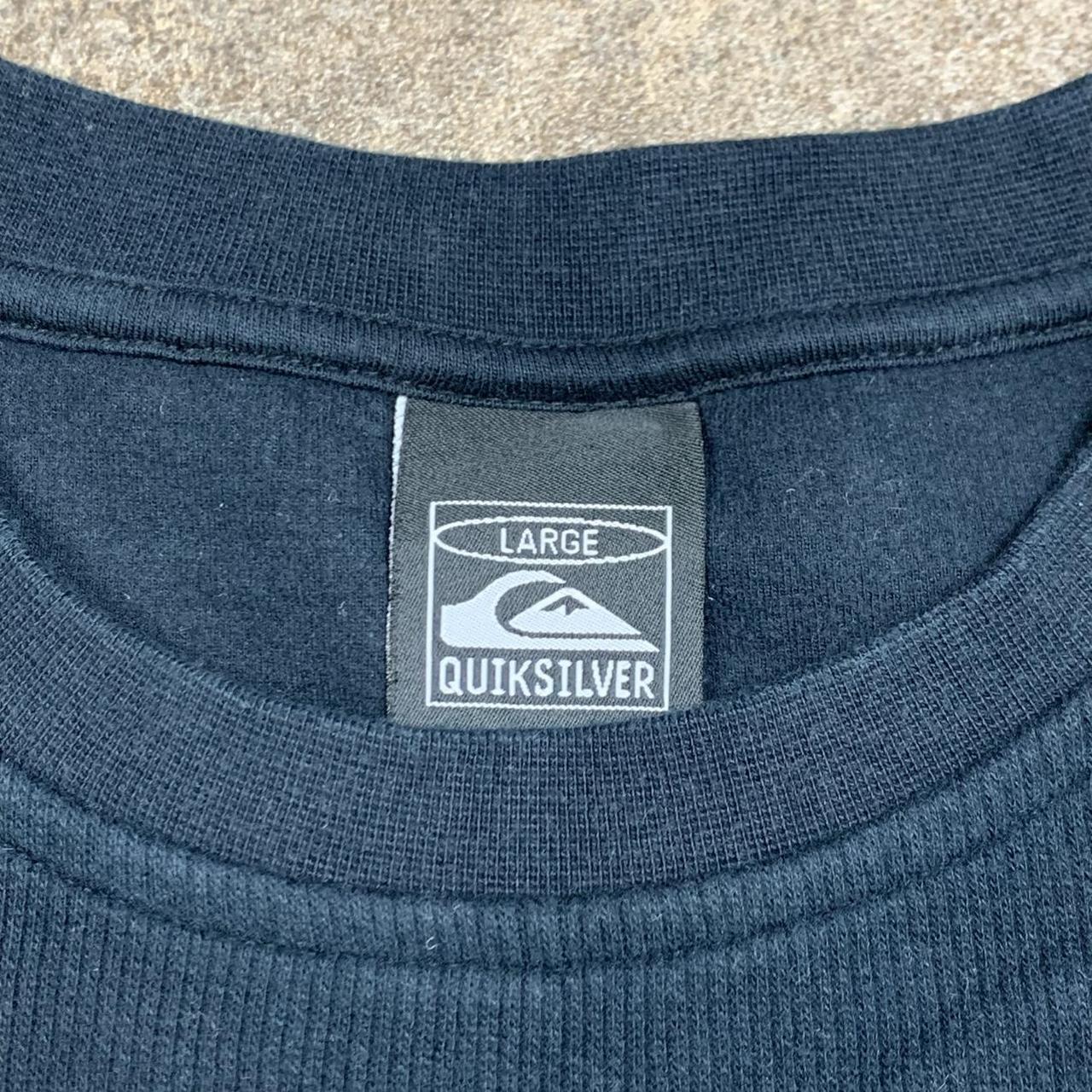 Quiksilver 90s black graphic knit jumper