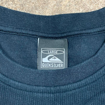 Quiksilver 90s black graphic knit jumper