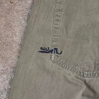 Quiksilver 00s khaki-brown baggy denim jeans