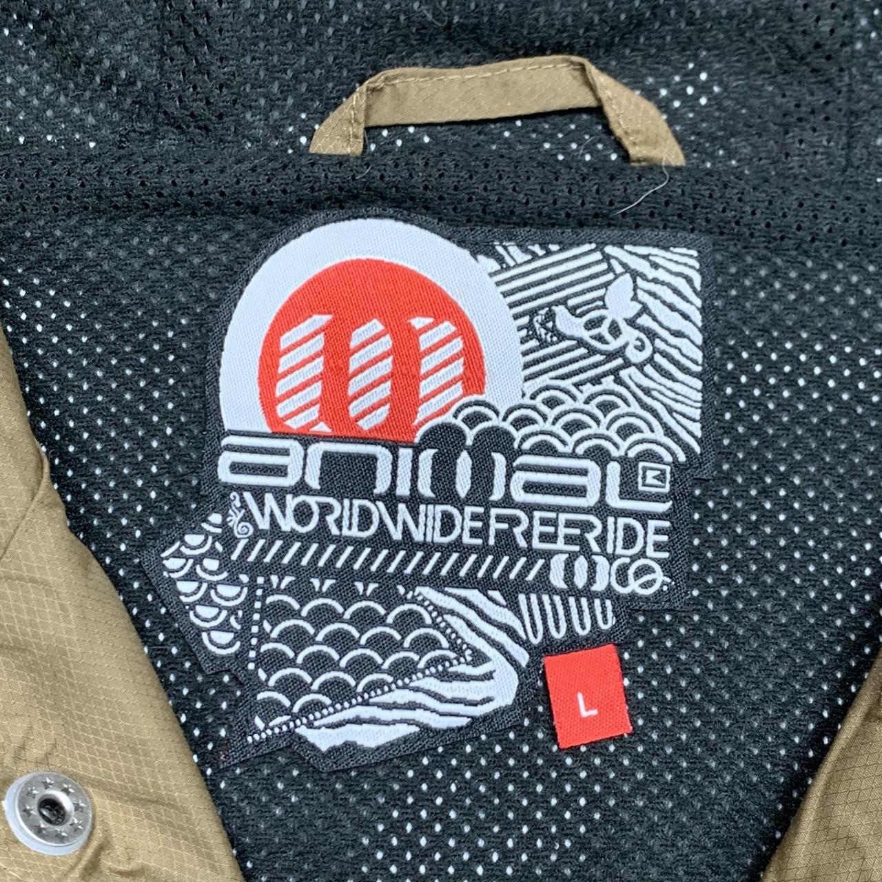 Animal 00s brown utilised zip jacket