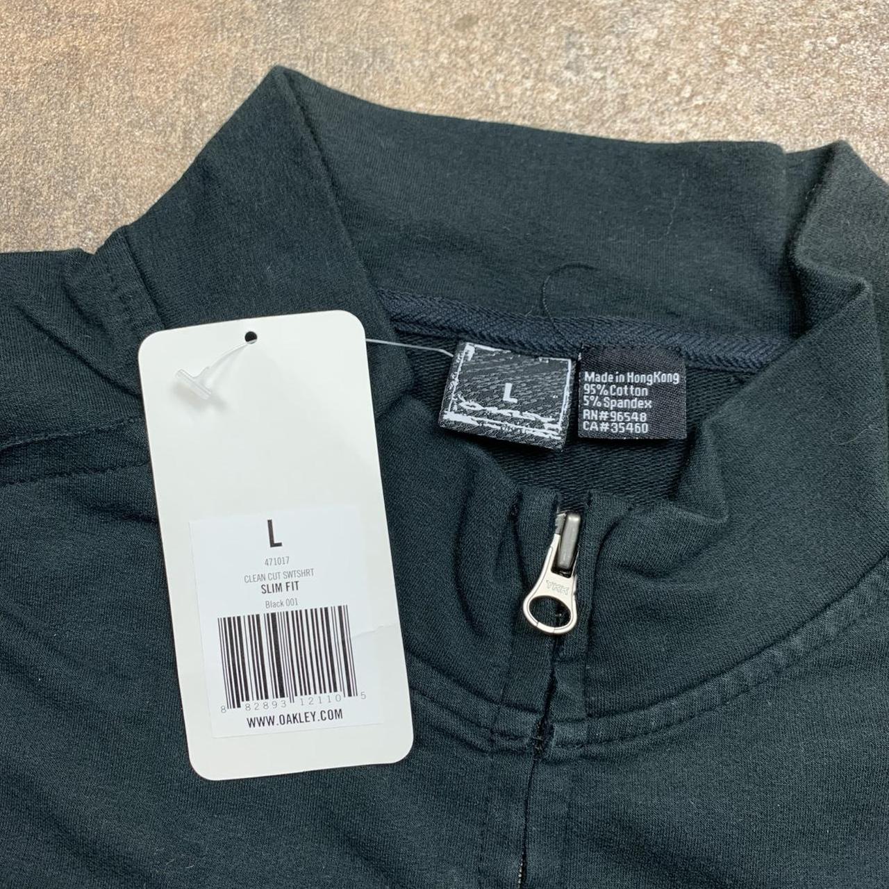 Oakley 00s black graphic boxy zip jumper