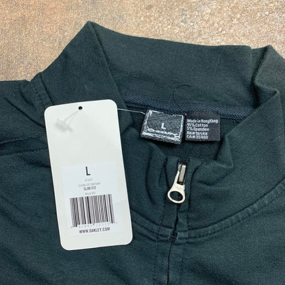 Oakley 00s black graphic boxy zip jumper