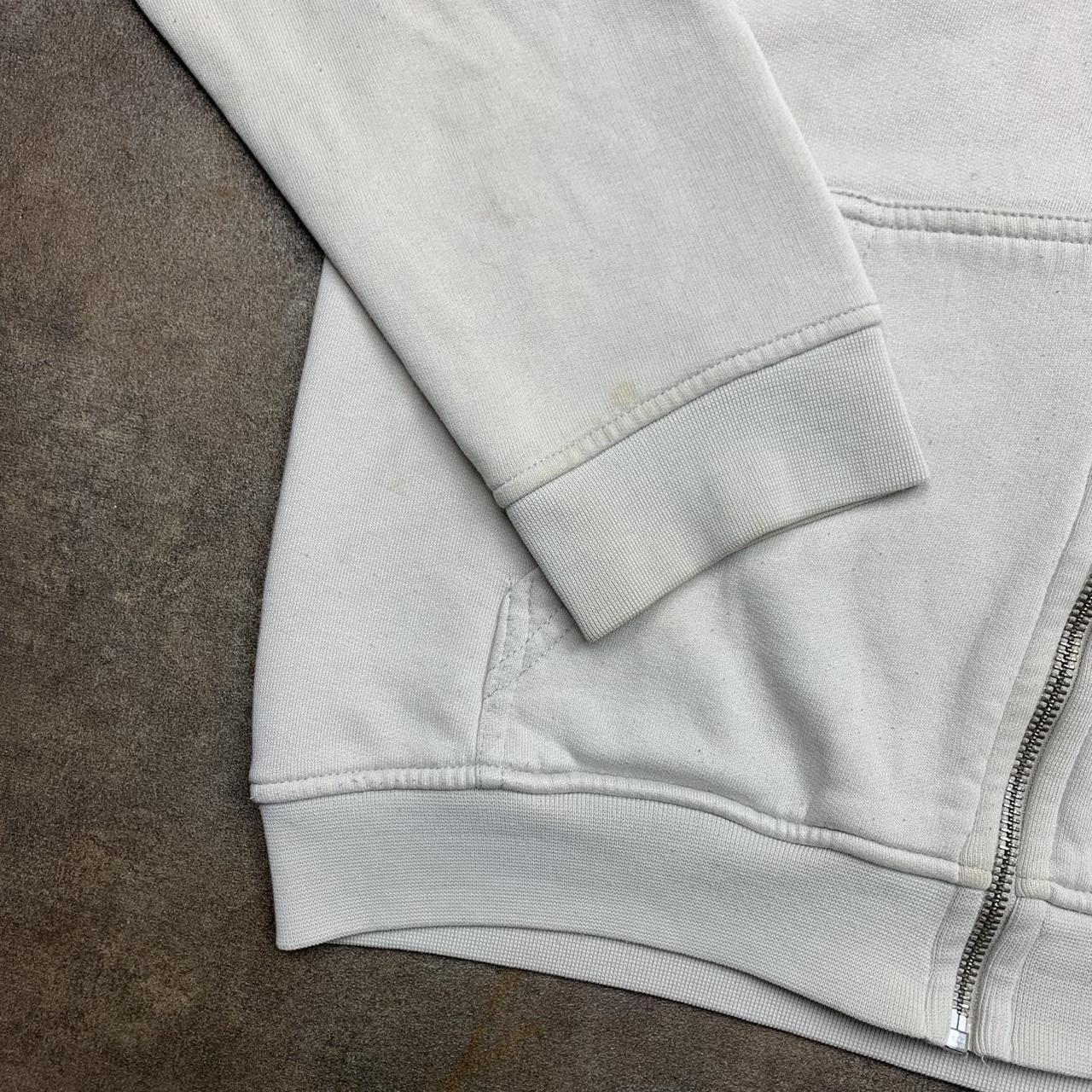 Rip Curl 00s white graphic zip hoodie