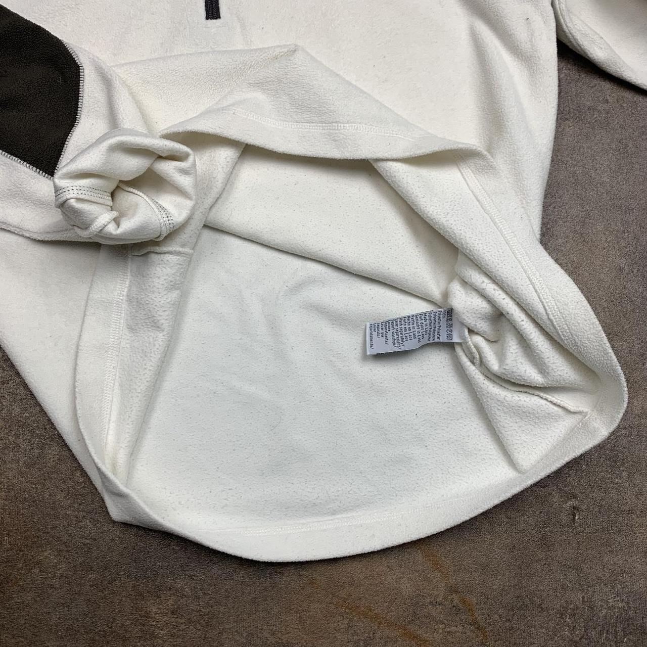 O'Neill 00s cream brown quarter zip fleece