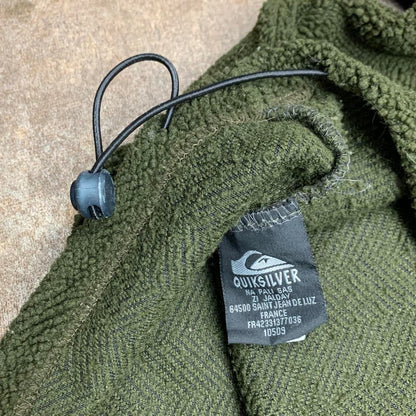 Quiksilver 90s khaki graphic boxy fleece