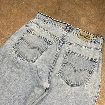 Levi’s Silvertab 00s pale blue baggy denim jeans