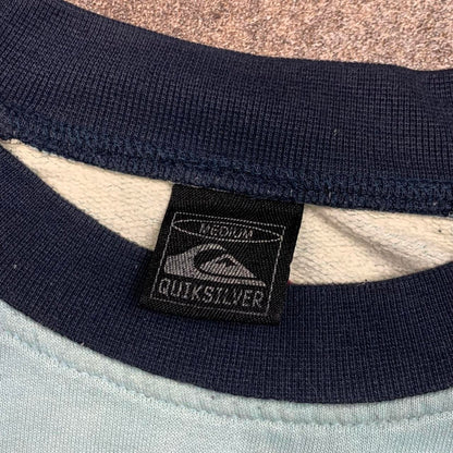 Quiksilver 90s blue navy graphic boxy sweatshirt