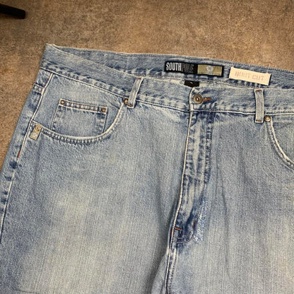 Southpole bootcut 00s blue baggy denim jeans